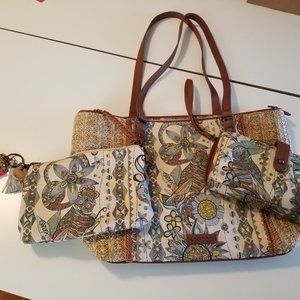 Sakroots Multicolor Tote Bag Set